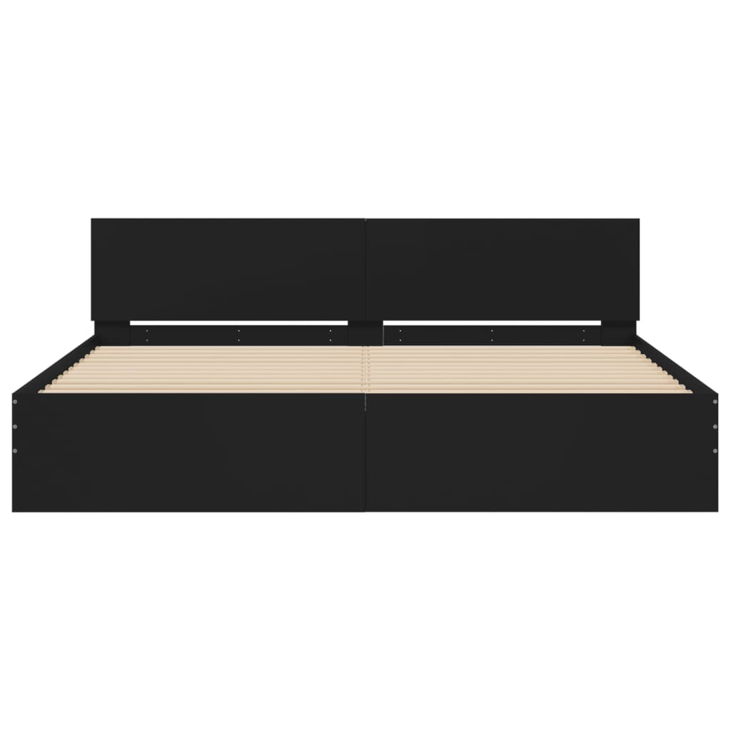 Giroletto Con Testiera E Led Nero