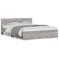 Giroletto Con Testiera E Led Grigio Sonoma