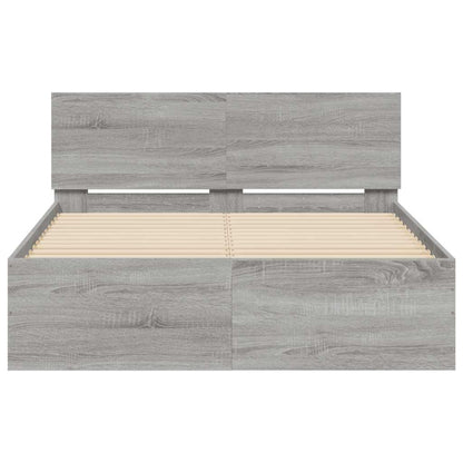 Giroletto Con Testiera E Led Grigio Sonoma