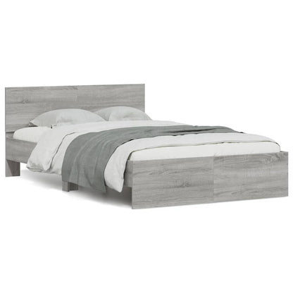 Giroletto Con Testiera E Led Grigio Sonoma