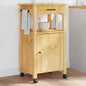 Carrello Da Cucina Monza 48X40X88,5 Cm In Legno Massello Di Pino