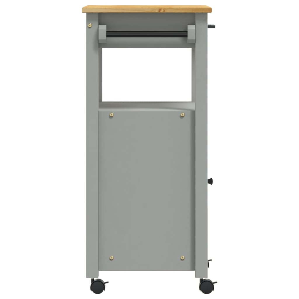 Carrello Da Cucina Monza 48X40X88,5 Cm In Legno Massello Di Pino