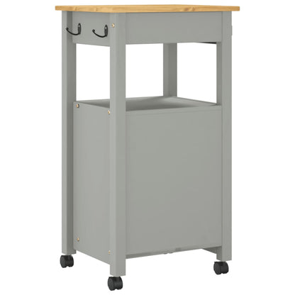 Carrello Da Cucina Monza 48X40X88,5 Cm In Legno Massello Di Pino