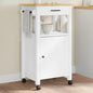 Carrello Da Cucina Monza 48X40X88,5 Cm In Legno Massello Di Pino