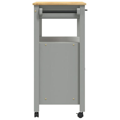 Carrello Da Cucina Monza 84X40X88,5 Cm In Legno Massello Di Pino Bianco