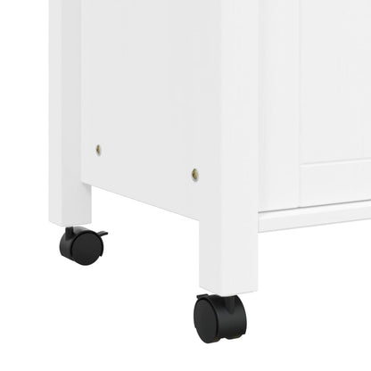 Carrello Da Cucina Monza 84X40X88,5 Cm In Legno Massello Di Pino