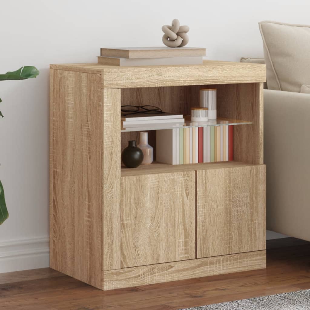 Credenza Con Luci Led 60,5X37X67 Cm