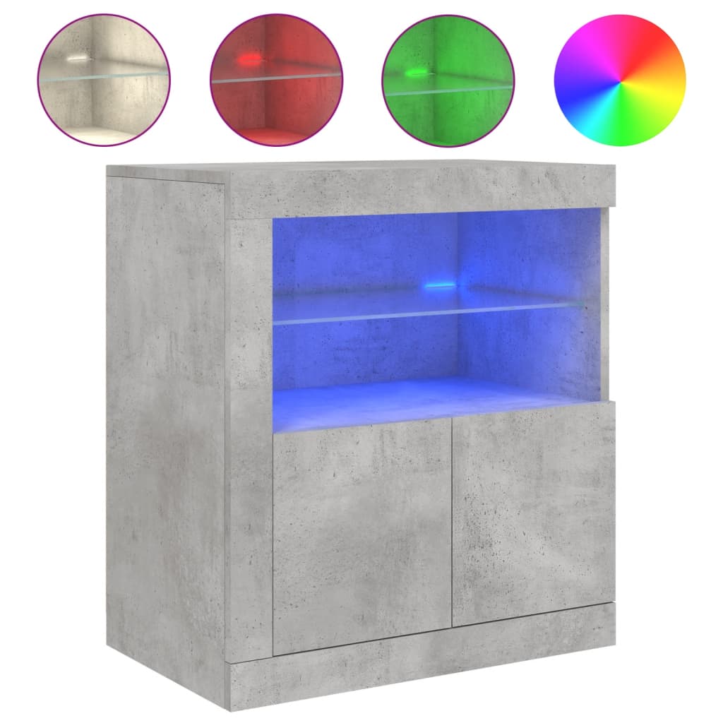 Credenza Con Luci Led 60,5X37X67 Cm