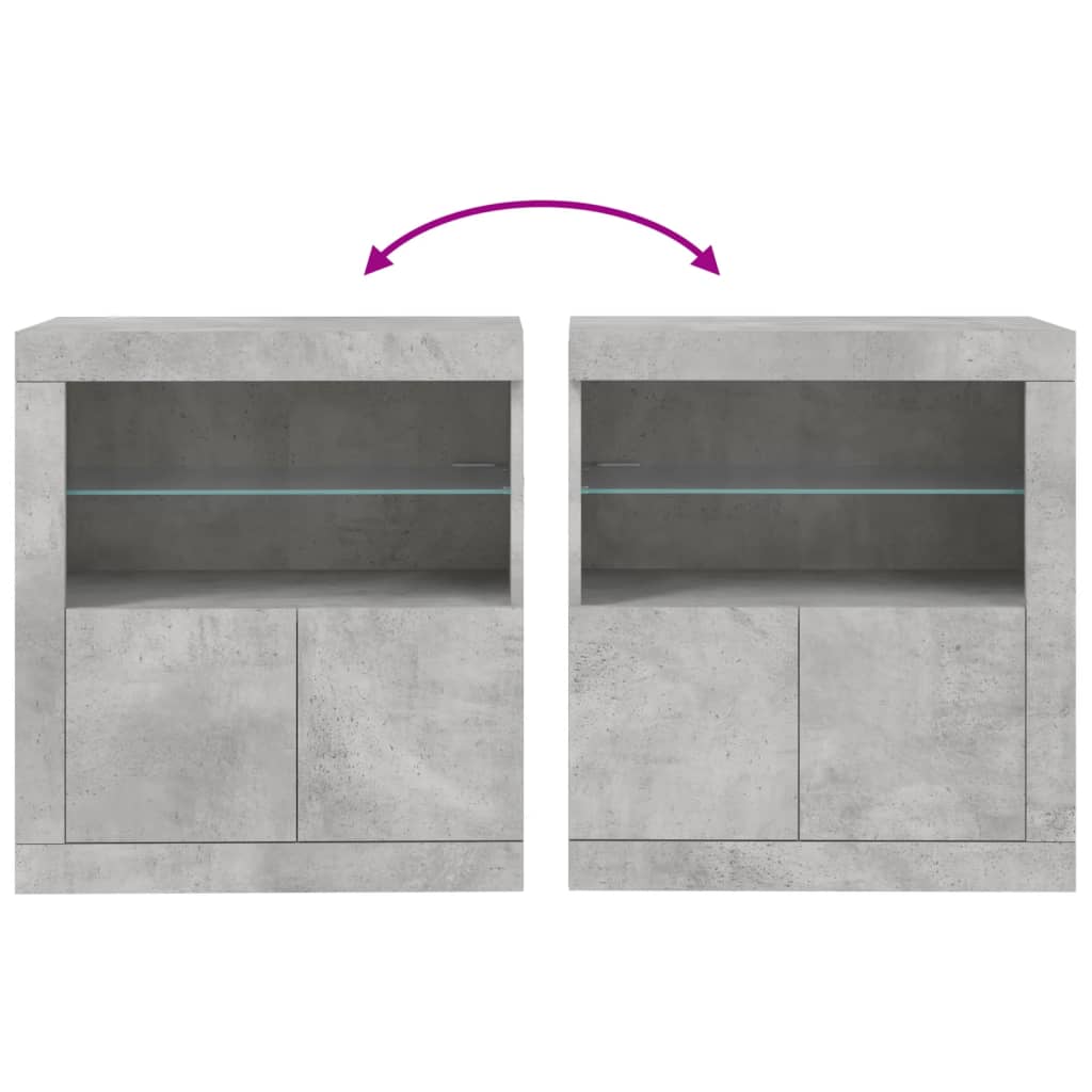 Credenza Con Luci Led 60,5X37X67 Cm