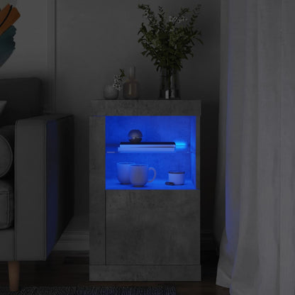 Armadietti Con Luci Led 2Pz Bianchi In Legno Multistrato