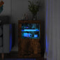 Armadietti Con Luci Led 2Pz Bianchi In Legno Multistrato