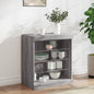 Credenza Con Luci Led Nera 60,5X37X67 Cm