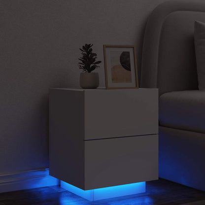 Comodino Con Luci Led In Legno Multistrato