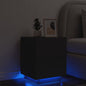 Comodino Con Luci Led In Legno Multistrato