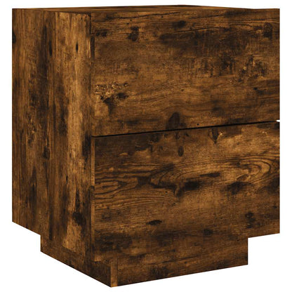 Comodino Con Luci Led In Legno Multistrato