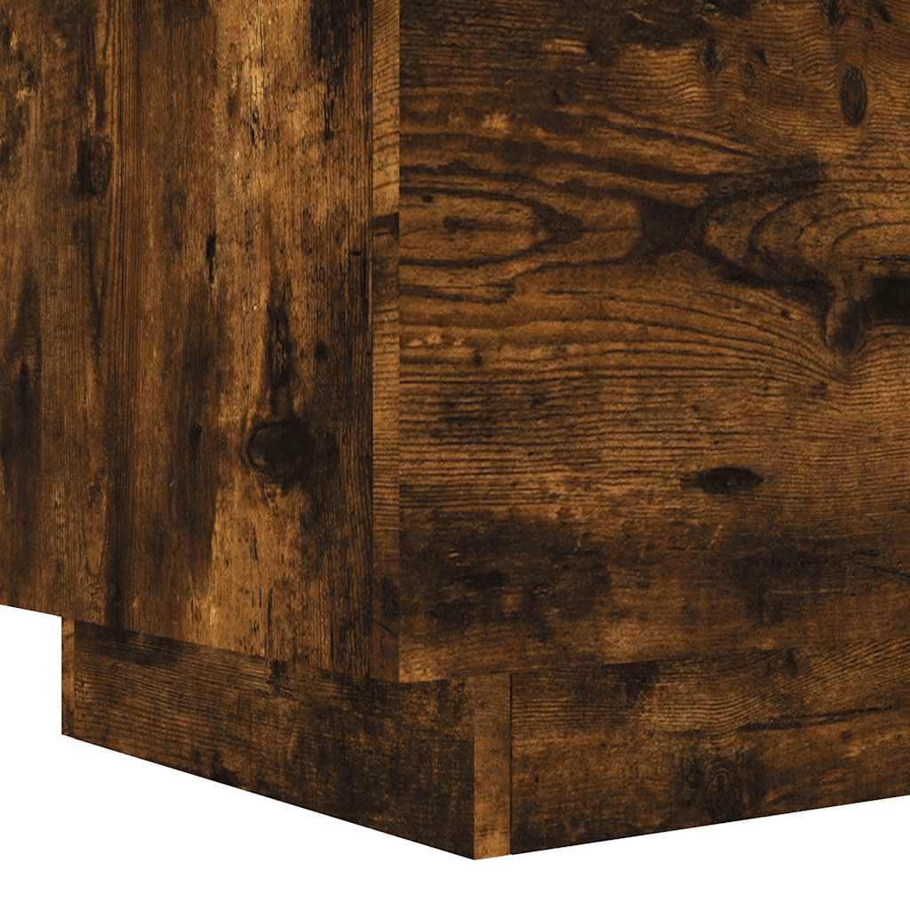 Comodino Con Luci Led In Legno Multistrato