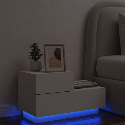 Comodino Con Luci Led 70X36X40,5 Cm