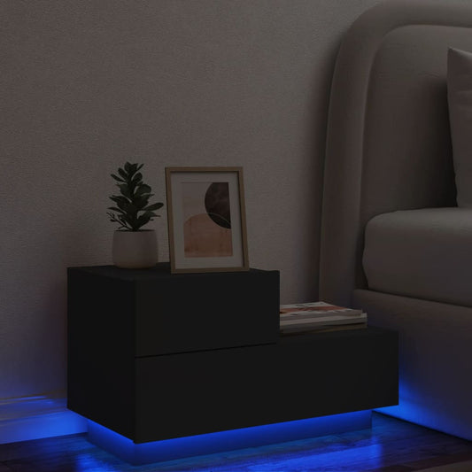 Comodino Con Luci Led 70X36X40,5 Cm