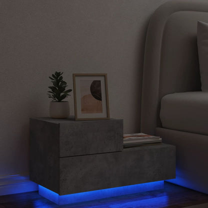 Comodino Con Luci Led 70X36X40,5 Cm