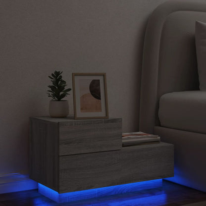 Comodino Con Luci Led 70X36X40,5 Cm