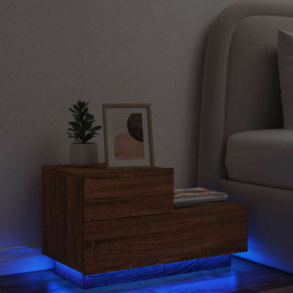 Comodino Con Luci Led 70X36X40,5 Cm