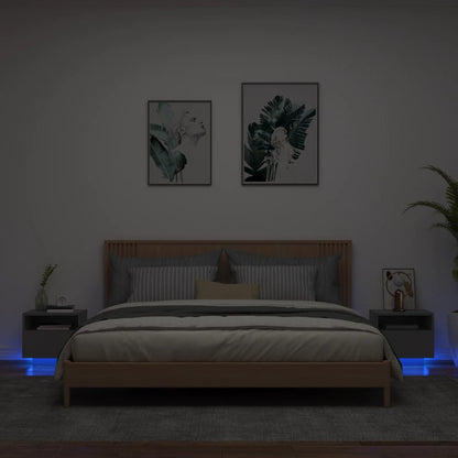 Comodino Con Luci Led 40X39X37 Cm