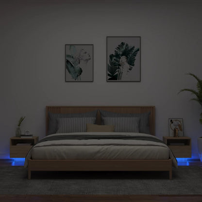 Comodino Con Luci Led 40X39X37 Cm