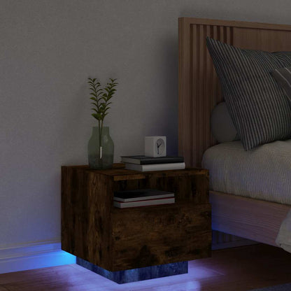 Comodino Con Luci Led 40X39X37 Cm