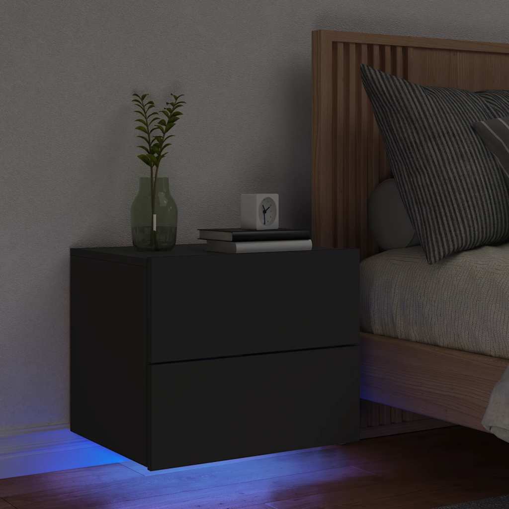 Comodino A Parete Con Luci Led
