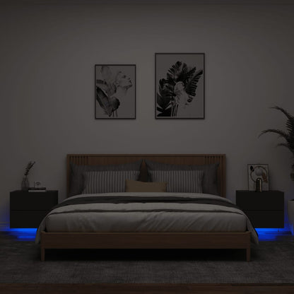 Comodino A Parete Con Luci Led