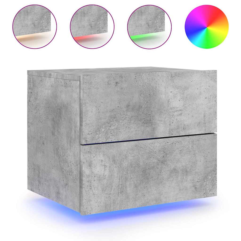 Comodino A Parete Con Luci Led