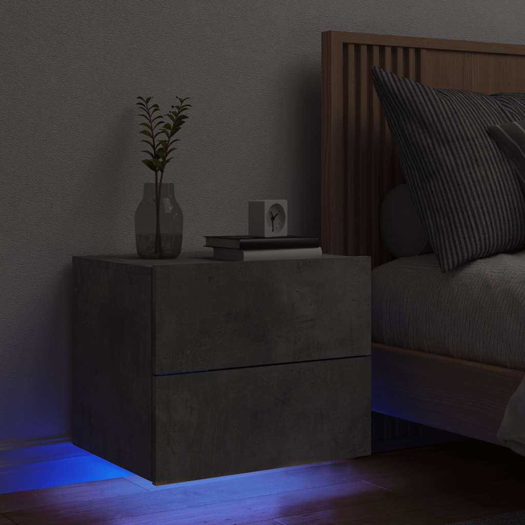 Comodino A Parete Con Luci Led
