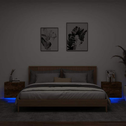 Comodino A Parete Con Luci Led
