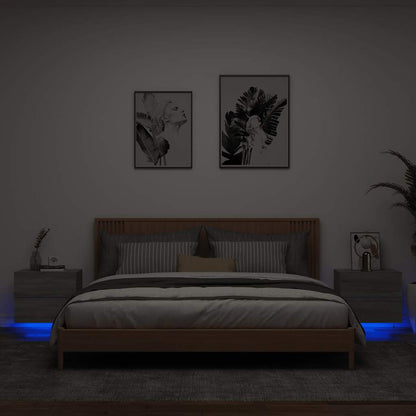 Comodino A Parete Con Luci Led