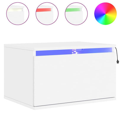 Comodino A Parete Con Luci Led