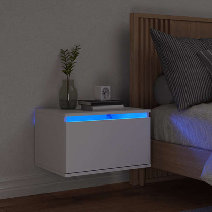 Comodino A Parete Con Luci Led