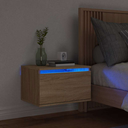 Comodino A Parete Con Luci Led