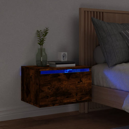 Comodino A Parete Con Luci Led