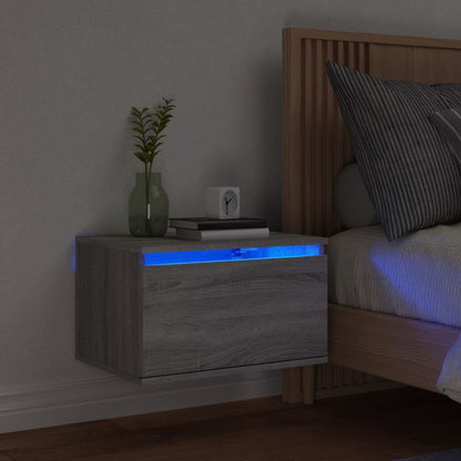 Comodino A Parete Con Luci Led