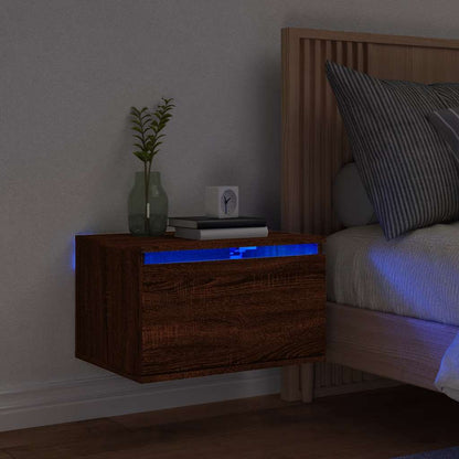 Comodino A Parete Con Luci Led