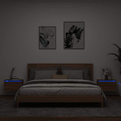 Comodino A Parete Con Luci Led