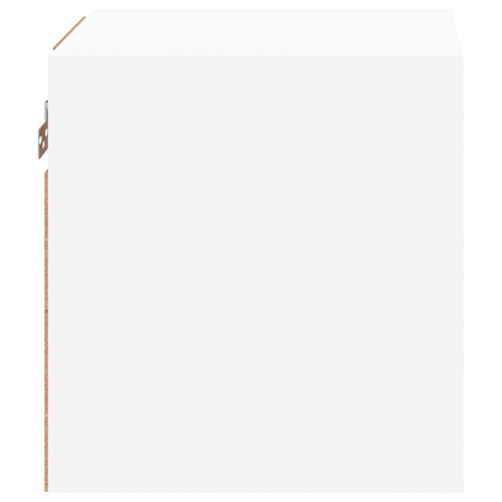 Mobile Tv A Parete Con Luci Led Bianco 30X28,5X30 Cm