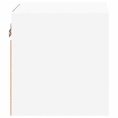 Mobile Tv A Parete Con Luci Led Bianco 30X28,5X30 Cm