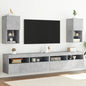 Mobili Tv Con Luci Led 2 Pz 30,5X30X102 Cm