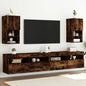 Mobili Tv Con Luci Led 2 Pz 30,5X30X102 Cm
