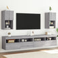 Mobili Tv Con Luci Led 2 Pz 30,5X30X102 Cm