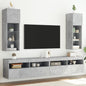 Mobili Tv Con Luci Led 2 Pz 30,5X30X102 Cm