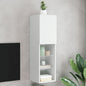 Mobili Tv Con Luci Led 2 Pz 30,5X30X102 Cm