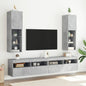 Mobili Tv Con Luci Led 2 Pz 30,5X30X102 Cm
