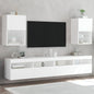 Mobili Tv Con Luci Led 2 Pz 30,5X30X102 Cm